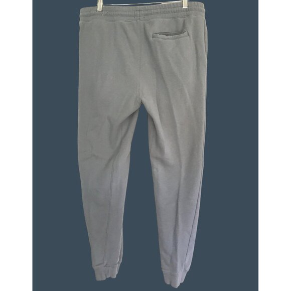 H&M - MENS GREY REGULAR FIT ELASTIC WAIST TAPPER LEG SWEATPANTS SIZE X-LARGE - Picture 2 of 7